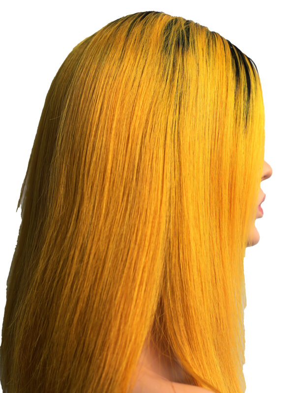 Yellow Straight Lace Front